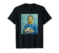Vincent Muestra Amor por EL FÚTBOL EN UN Retrato Azul Camiseta