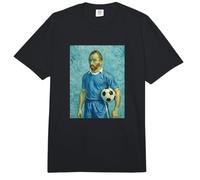 Vincent Muestra Amor por EL FÚTBOL EN UN Retrato Azul Comfort Colors Adult Heavyweight T-Shirt