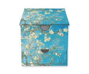 Vincent van Gogh: Almond Blossom Flame Tree Memo Box with Drawer