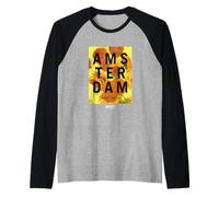 Vincent Van Gogh Amsterdam Girasoles Pintura Camiseta Manga Raglan