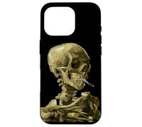 Vincent Van Gogh Calavera fumando Cigarrillo Esqueleto Artístico Carcasa para iPhone 16 Pro