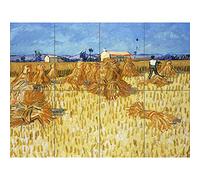 Vincent Van Gogh Corn Harvest In Provence XL Giant Panel Poster (8 Sections) Póster