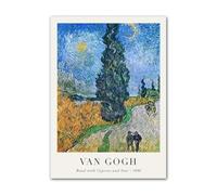 Vincent Van Gogh Escritos Impresiones y Pósteres Lienzo Pintura Decoraciones Sala de estar Sin marco Impresión artística Lienzo Imagen 19.6”x 27.5”(50x70cm) Sin marco