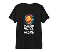 Vincent Van Gogh Hard Or Go Home Artist Camiseta Premium