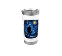 Vincent Van Gogh Noche Estrellada Yeti Obra de arte inspirad Vaso térmico de acero inoxidable de doble pared