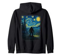 Vincent Van Gogh Starry Night Big Foot Obra de Arte Inspirada Sudadera con Capucha