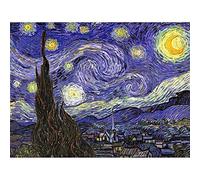 Wee Blue Coo Vincent Van Gogh Starry Night Old Master Painting Art Print Poster Wall Decor 12X16 Inch