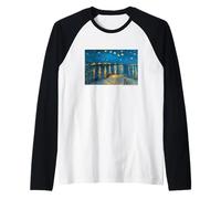 Vincent Van Gogh Starry Night Over The Rhone Camiseta Manga Raglan
