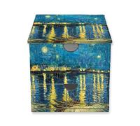 Vincent van Gogh: Starry Night over the Rhône Flame Tree Memo Box with Drawer