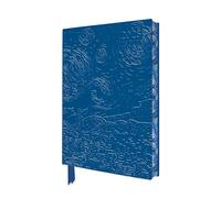 Vincent van Gogh: The Starry Night 2025 Artisan Art Vegan Leather Diary Planner - Page to View with Notes