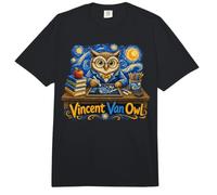 Vincent Van Owl Wise Owl Artist Painting Art Comfort Colors Adult Heavyweight T-Shirt