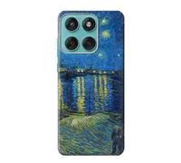 Vincent Vangogh Starry Night Over the Rhone Funda Carcasa Case para Motorola Edge 60 Fusion