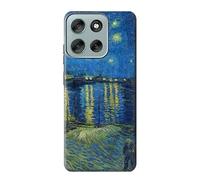 Vincent Vangogh Starry Night Over the Rhone Funda Carcasa Case para Motorola Moto G56