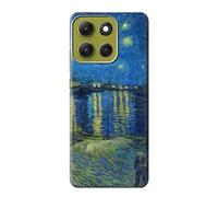 Vincent Vangogh Starry Night Over the Rhone Funda Carcasa Case para Motorola Moto G86