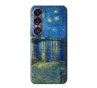 Vincent Vangogh Starry Night Over the Rhone Funda Carcasa Case para Sony Xperia 1 VII
