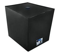 vincente IBC - Funda protectora para depósito de agua de lluvia de 1000 litros, cubierta protectora para depósito de agua Ibc, protección contra el sol, protección contra la intemperie, color negro