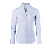 Vincenzo Boretti Blusa, Modern-fit/Corte Ligeramente más angosto, Cuello cáliz - fácil de Planchar Azul Hielo 34
