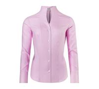 Vincenzo Boretti Blusa, Modern-fit/Corte Ligeramente más angosto, Cuello cáliz, Suave Oxford - fácil de Planchar Rosa 36