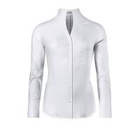 Vincenzo Boretti Blusa, Modern-fit/Corte Ligeramente más angosto, Cuello cáliz, Suave Oxford - fácil de Planchar Blanco 36