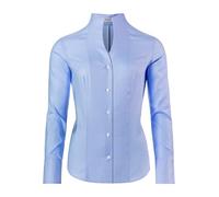 Vincenzo Boretti Blusa, Modern-fit/Corte Ligeramente más angosto, Cuello cáliz, Suave Oxford - fácil de Planchar Azul Claro 36