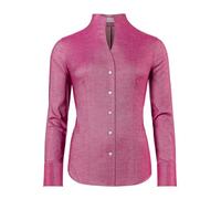 Vincenzo Boretti Blusa, Modern-fit/Corte Ligeramente más angosto, Cuello cáliz, Suave Oxford - fácil de Planchar Rojo 34