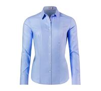 Vincenzo Boretti Blusa, Modern-fit/Corte Ligeramente más angosto, Cuello de la Camisa, Suave Oxford Azul Claro 34