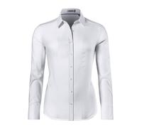Vincenzo Boretti Blusa, Modern-fit/Corte Ligeramente más angosto, Cuello de la Camisa, Suave Oxford Blanco 34