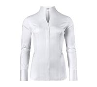 Vincenzo Boretti Blusa, Slim-fit/Ajuste Entallado, elástico, Cuello cáliz - fácil de Planchar Blanco 42