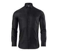 Vincenzo Boretti Camisa, Regular-fit/Corte Recto, Suave Oxford - no Necesita Plancha Negro 41-42