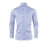 Vincenzo Boretti Camisa, Slim-fit/Ajuste Entallado, Sarga - no Necesita Plancha