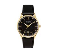 Vincero Kairos - Reloj de lujo para hombre con correa de malla, reloj de pulsera italiano para hombre, reloj analógico de 38 mm con movimiento de cuarzo japonés, Negro -