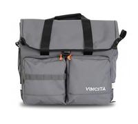 Vincita Voyage Atlas - Bolsa frontal para Brompton - El transportador de turismo expandible más grande con marco - Se adapta a portátiles de 16 pulgadas, cremallera de acceso rápido y cubierta de