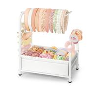 VINCOURNA Organizador Diademas, Accesorios Pelo Niña Versátil, Lazos Pelo Bebe Expositor Organizador de Joyas para Chicas Mujeres Diademas Niña Organiza Bebe para Coletero Garra Lazo