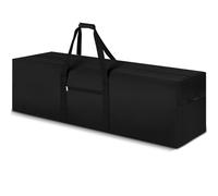 Vincreem Bolsa de lona extragrande para tienda de campaña, resistente e impermeable, para viajes, camping, equipaje, mudanza, árbol de Navidad, equipo deportivo, Negro -, 52 Inches, /