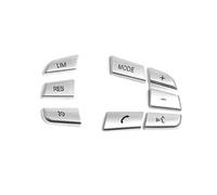 VINCTV Central Control Botón Pegatinas Compatible con Serie-5 para GT para F07 2011 2012 2013 2014 2015 2016 2017 Embellecedor Cromado para Botones del Volante