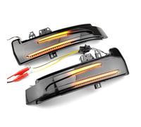 VINCTV Luce Intermitente Lateral Espejos Laterales Dinámicos Con Indicador De Giro Luz Intermitente Y Luz De Freno Compatible Con Benz Para Clase S W221 2007-2012(Black)
