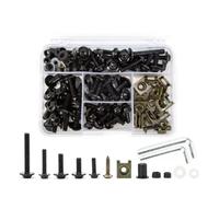 VINCTV Tornillos de Motocicleta Compatible con Cbr900rr para CBR 929rr para CBR 650r Kit de Pernos de carenado Clips de sujeción Tornillos Tornillos para Parabrisas de Motocicleta(Black)