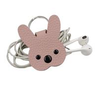 Vínculos de gestión de cables: organizador de cable de cuero, mantenimiento de cables forma de conejo, mantenedor de cable, resistente al choque por el agua, cuero PU, organizadores del cablles de so