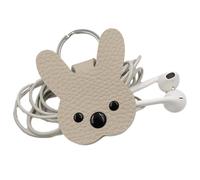 Vínculos de gestión de cables: organizador de cable de cuero, mantenimiento de cables forma de conejo, mantenedor de cable, resistente al choque por el agua, cuero PU, organizadores del cablles de so