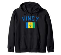 Vincy San Vicente y Las Granadinas Carnaval de Guerreros de Soca Sudadera con Capucha