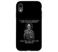 Vine a Dar Regalos y puñetazos herejes Icono San Nicolás Carcasa para iPhone XR