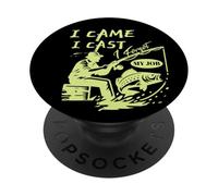 Vine a tirar, me olvidé de mi trabajo - pescadores PopSockets PopGrip Adhesivo
