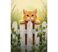 Vine Fence 700 Piece Jigsaw Puzzles for Adults, Colourful, Challenging & Brainteasing Adult Puzzles 700 Pieces Cat, Fun jigsaws for The Whole Family 20x15 Inch