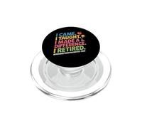 Vine I Enseñé Que me jubilé Funny Teacher 2026 PopSockets PopGrip para MagSafe