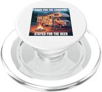 Vine por la fogata, me quedé para la diversión de Acampar Cerveza PopSockets PopGrip para MagSafe