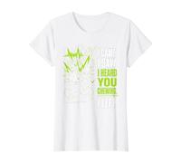 Vine, Vi, te escuché Masticar, me FUI - Funny Loud Eater Camiseta gráfica económica, Mujer, Blanco, M