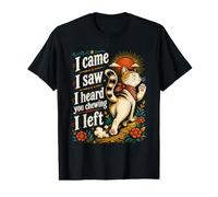 Vine Vi Te Oí Masticar Me Dejé Gato Misofonía Meme Camiseta gráfica económica