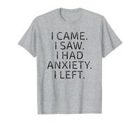 Vine vi tengo ansiedad, así que dejé un mensaje de texto divertido introvertido Camiseta