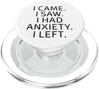 Vine vi tengo ansiedad, así que dejé un mensaje de texto divertido introvertido PopSockets PopGrip para MagSafe