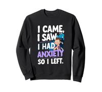 Vine Vi Tenía Ansiedad Así que me fui Funny sarcástico Sudadera